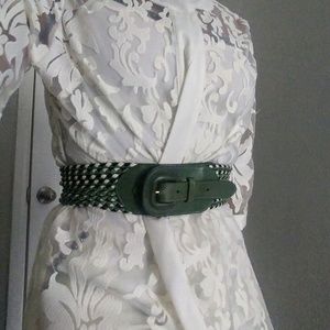 Balenciaga multi color wide belt